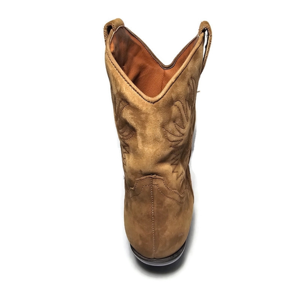 SABREE Laurie Women's Tan Western Ankle Cowboy Boots Leather Brazil - Picture 7 of 12
